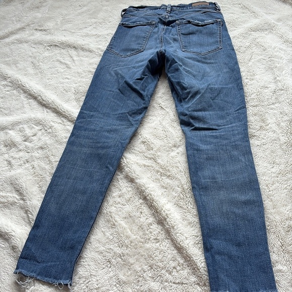 Garage Rose Embroidered Blue Skinny Jeans High Rise Size 03 - Picture 4 of 7